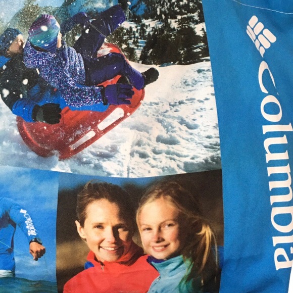 Reusable Graphic Tote Columbia Reuse Recycle LIKE NEW - Picture 3 of 12